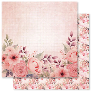 Paper Rose 12" x 12" Patterned Paper - Sweet Valentine D