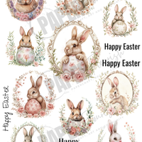 5 Crazy Ladies Die Cut Sheet - Shabby Chic Easter