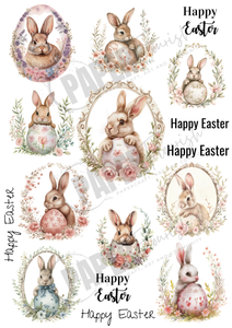 5 Crazy Ladies Die Cut Sheet - Shabby Chic Easter