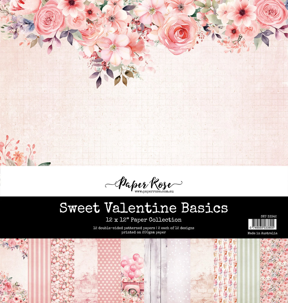 Paper Rose Basics Paper Collection 12x12 - Sweet Valentine