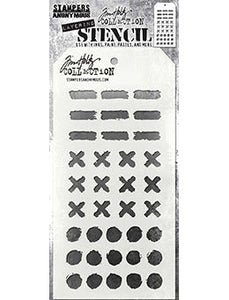 Tim Holtz Stampers Anonymous Layering Stencil - Markings