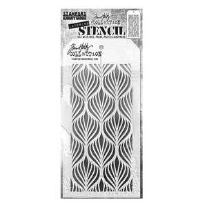 Tim Holtz Stampers Anonymous Layering Stencil - Deco Feather