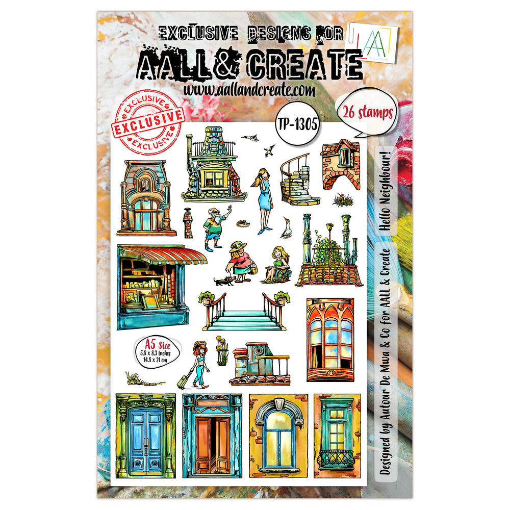 Aall and Create Stamp Set - Hello Neighbour!