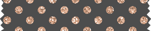 5 Crazy Ladies Journal Stickers - Washi Tape Grey & Gold