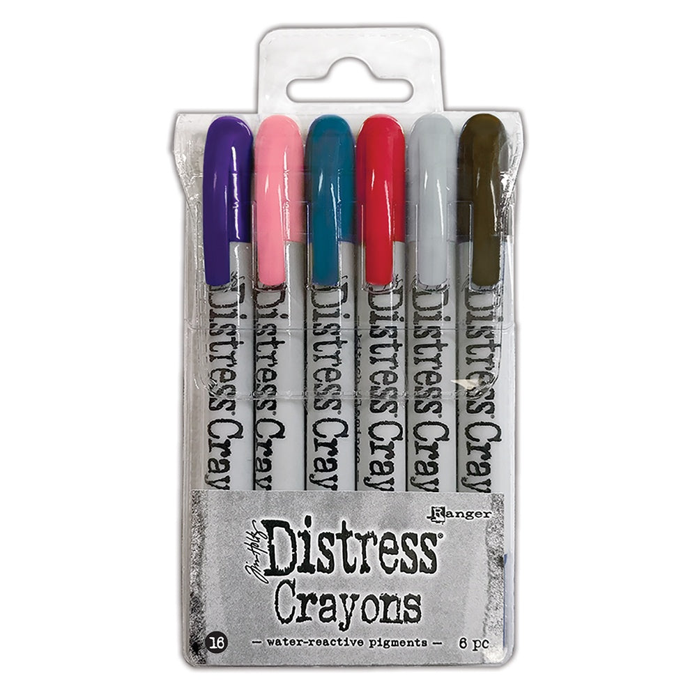 Tim Holtz Distress Crayons 6pcs - Set 16