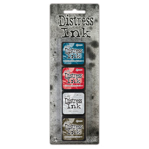 Tim Holtz Distress Mini Ink Pads 4/Pkg - Kit 18