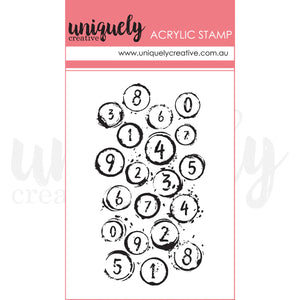 U/C Stamp - Bubble Wrap Numbers