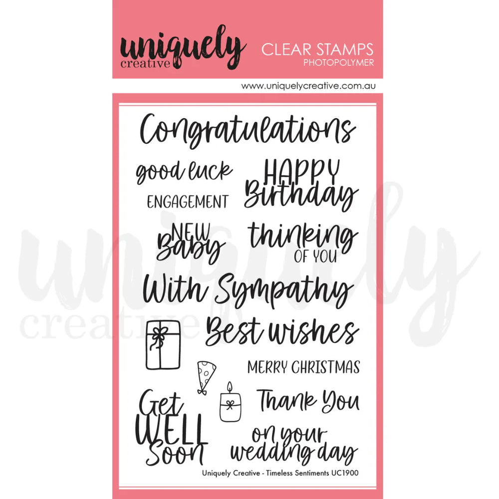 Uniquely Creative Stamp Set - Timeless Sentiments