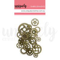 Uniquely Creative Metal Cogs - Brass