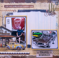 My Happy Place Double Layout Scrapbook - Travel Memories

