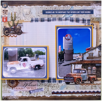 My Happy Place Double Layout Scrapbook - Travel Memories

