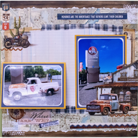 My Happy Place Double Layout Scrapbook - Travel Memories