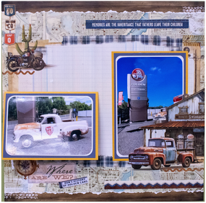My Happy Place Double Layout Scrapbook - Travel Memories