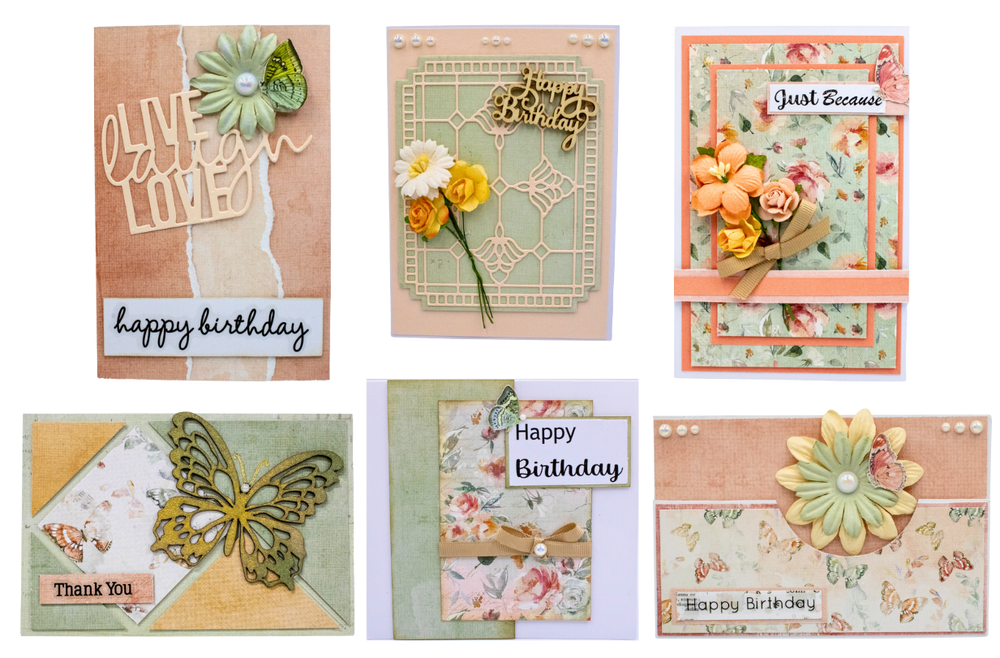 My Happy Place Card Kit - Eclectic Spring Cards