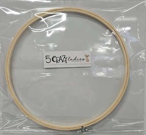 5 Crazy Ladies Wooden Hoop 10.5"