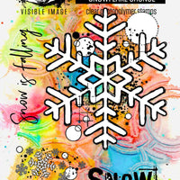 Visible Image Stamp Set - Snowflake Grunge