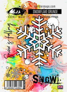 Visible Image Stamp Set - Snowflake Grunge