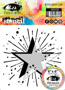 Visible Image Stencil - Super Star