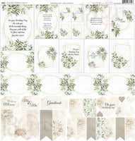 13@rts 12" x 12" Patterned Paper - Beautiful Moments - Wedding Day Best Wishes

