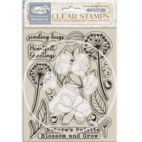 Stamperia Acrylic Stamp 14x18cm - Dewdrops - Blossoms
