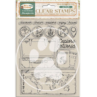 Stamperia Acrylic Stamp 14x18cm - Art of Travelling