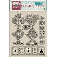 Stamperia Acrylic Stamp 14x18cm - Master of Magic - Playing Cards