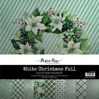 Paper Rose Paper Collection 12x12 - White Christmas Foil