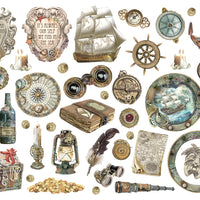 Stamperia Die Cuts - Songs of the Sea: Ship and Treasures