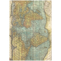 Stamperia Rice Paper Selection A4 Set of 6 Backgrounds - Around The World
