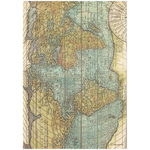 Stamperia Rice Paper Selection A4 Set of 6 Backgrounds - Around The World