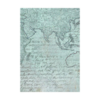 Stamperia Rice Paper A6 Backgrounds - Around The World 8pk
