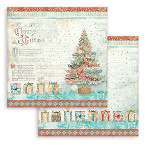 Stamperia Paper Pack 12" x 12" - Christmas Greetings