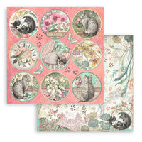 Stamperia Paper Pack 12" x 12" - Orchids and Cats