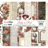 Scrapboys Paper Pack 12" - Lady In Red