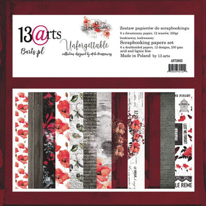 13arts Paper Pack 12" x 12" - Unforgettable
