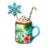 5 Crazy Ladies Stickers - Tropical Christmas