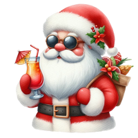 5 Crazy Ladies Stickers - Tropical Christmas
