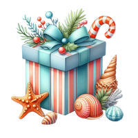 5 Crazy Ladies Stickers - Tropical Christmas
