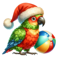 5 Crazy Ladies Stickers - Tropical Christmas
