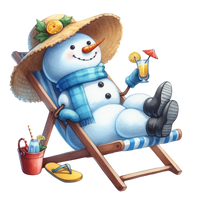 5 Crazy Ladies Stickers - Tropical Christmas
