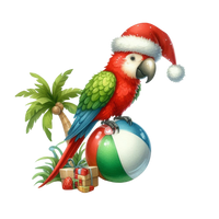 5 Crazy Ladies Stickers - Tropical Christmas
