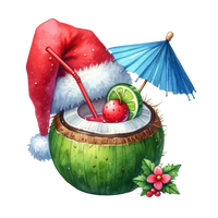 5 Crazy Ladies Stickers - Tropical Christmas
