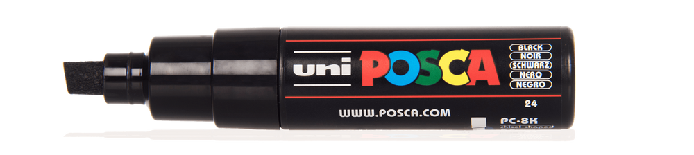 Posca Paint Pen - PC-8K Chisel Tip   8mm