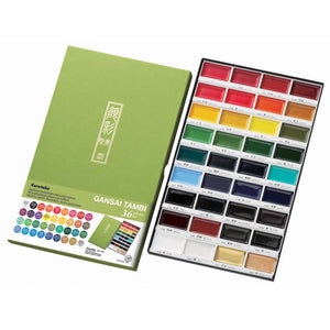 Kuretake Gansai Tambi Watercolour Paints - 36 Color Set