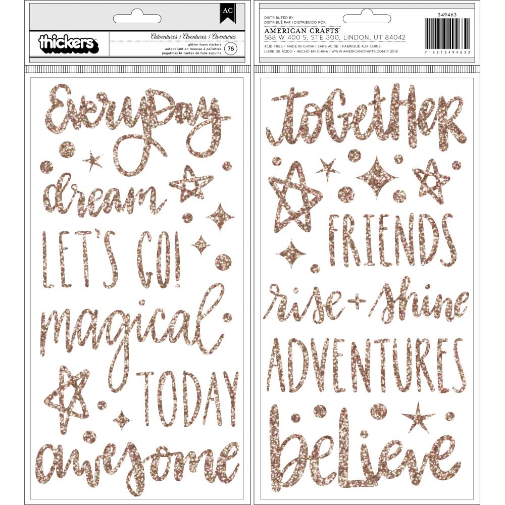 AC Thicker Stickers - Adventures | Paper Flourish
