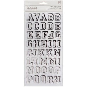 AC Thicker Stickers - Letterman Silver
