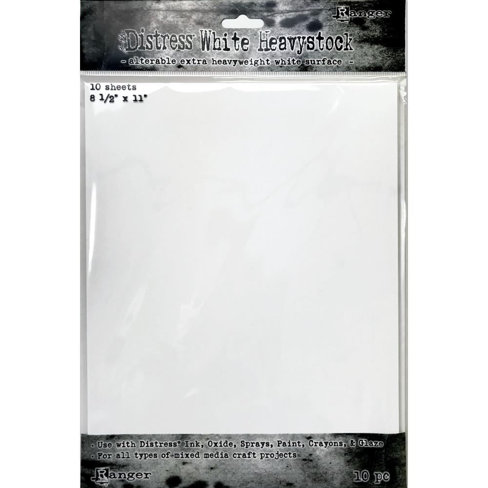 Tim Holtz Distress White Heavystock A4