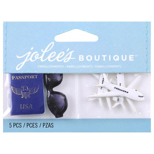 Jolee's Boutique 3D Stickers - Passport Sunglass & Planes