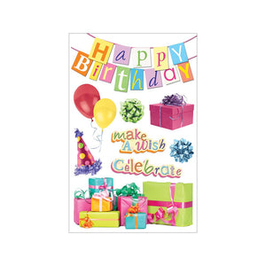Paper House 3D Stickers - Happy Birthday