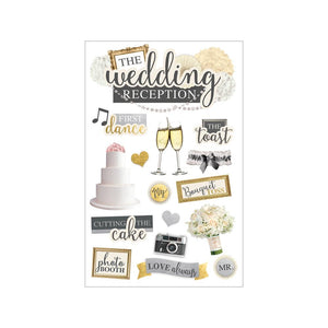 Paper House 3D Stickers - Wedding Reception